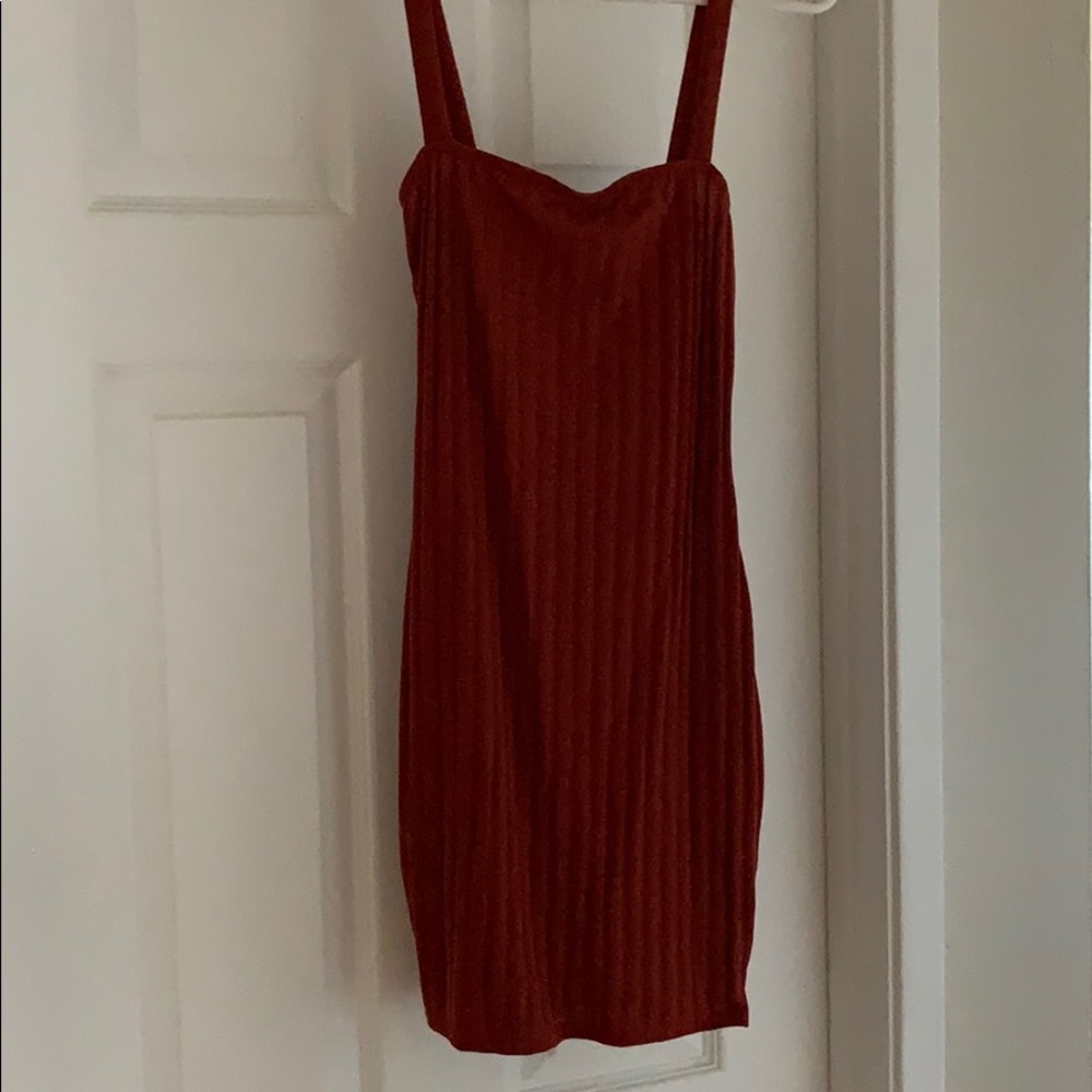 Boohoo Rib Knit Dress